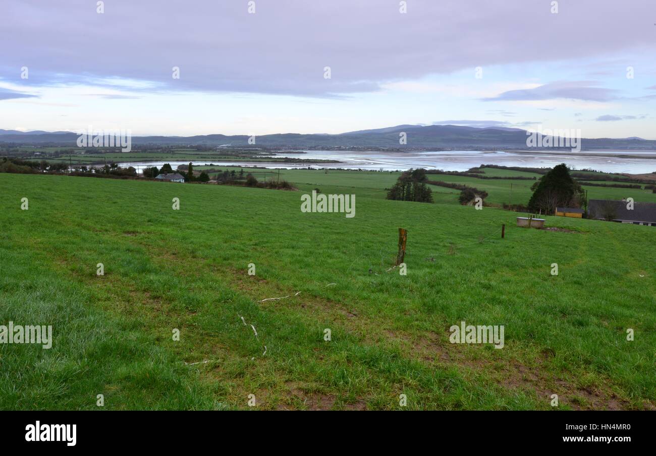 Hills overlooking the town of Dungarvan in an Easterly direction in
