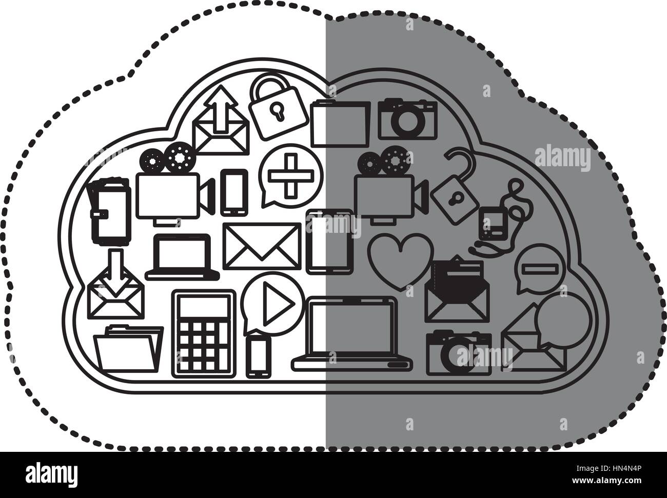 Cloud computing technology Stock Vector Image & Art - Alamy