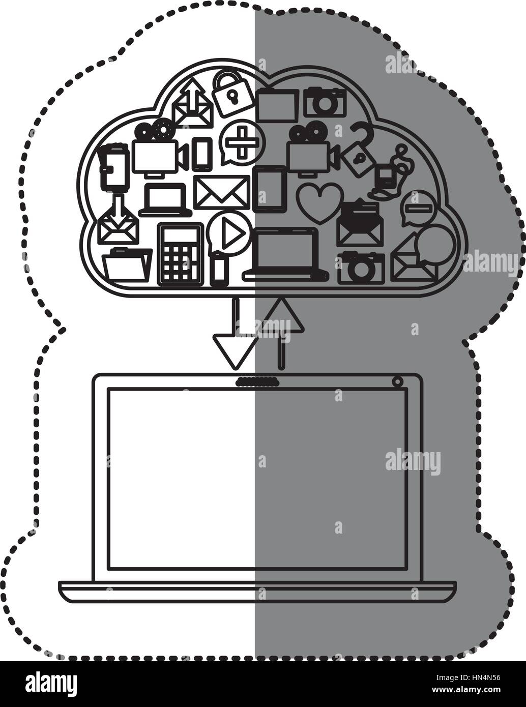 Cloud computing technology Stock Vector Image & Art - Alamy