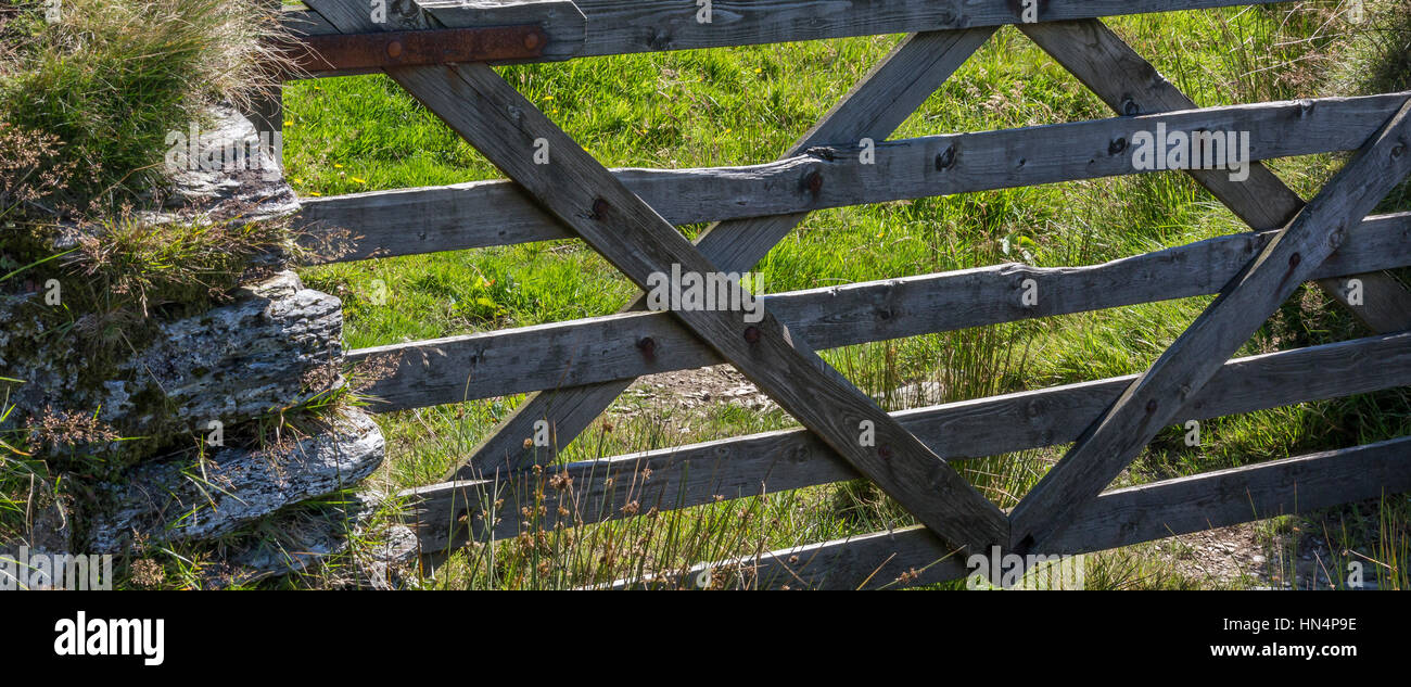 Five barred gate Stock Photo Alamy