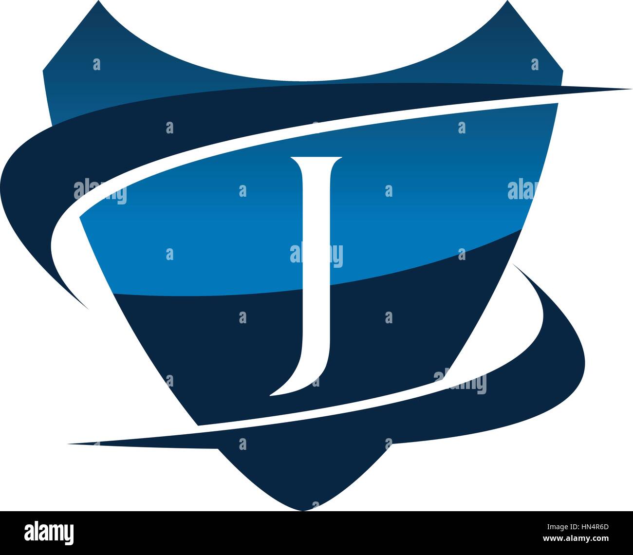 Modern Logo Shield Letter J Stock Vector Image & Art - Alamy