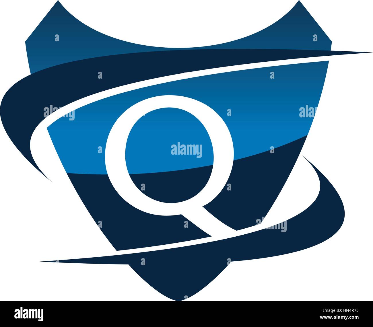 Modern Logo Shield Letter Q Stock Vector Image & Art - Alamy