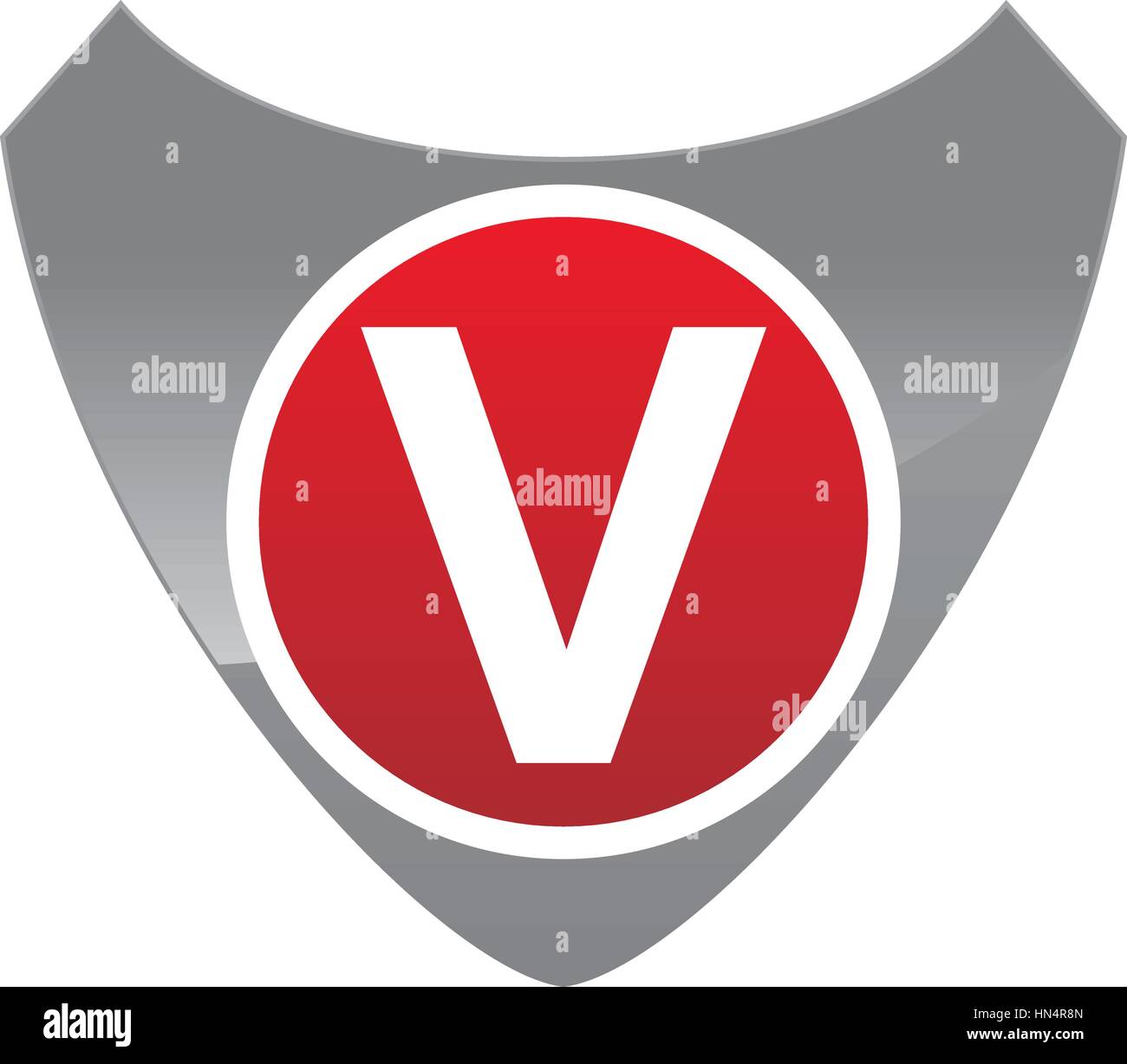 Modern Logo Shield Letter V Stock Vector Image & Art - Alamy
