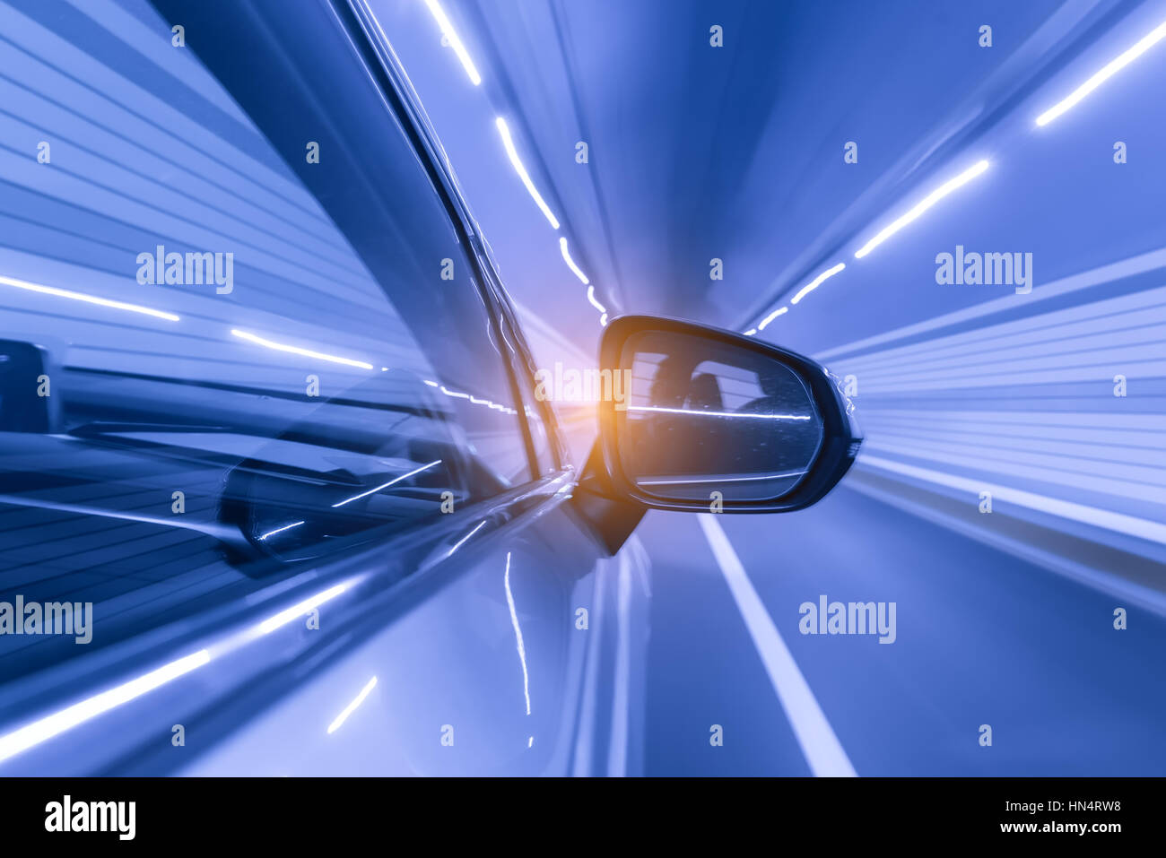 Blurred Motion,car moves at fast speed Stock Photo Alamy