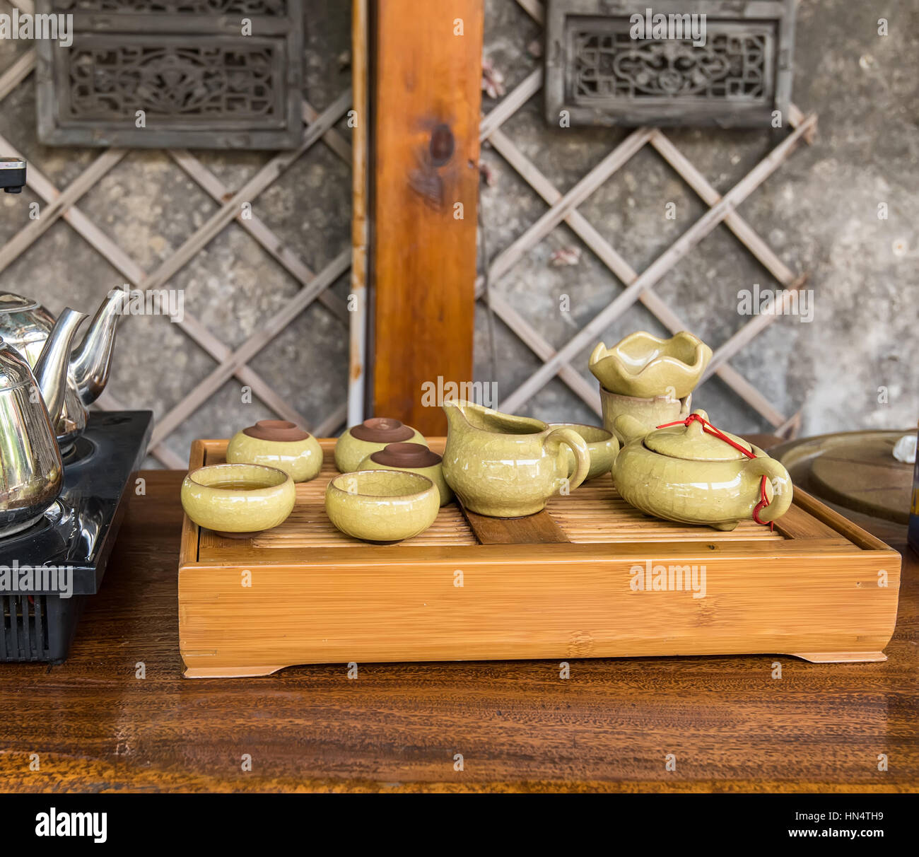traditional Chinese teapot used in tea ceremony Stock Photo Alamy