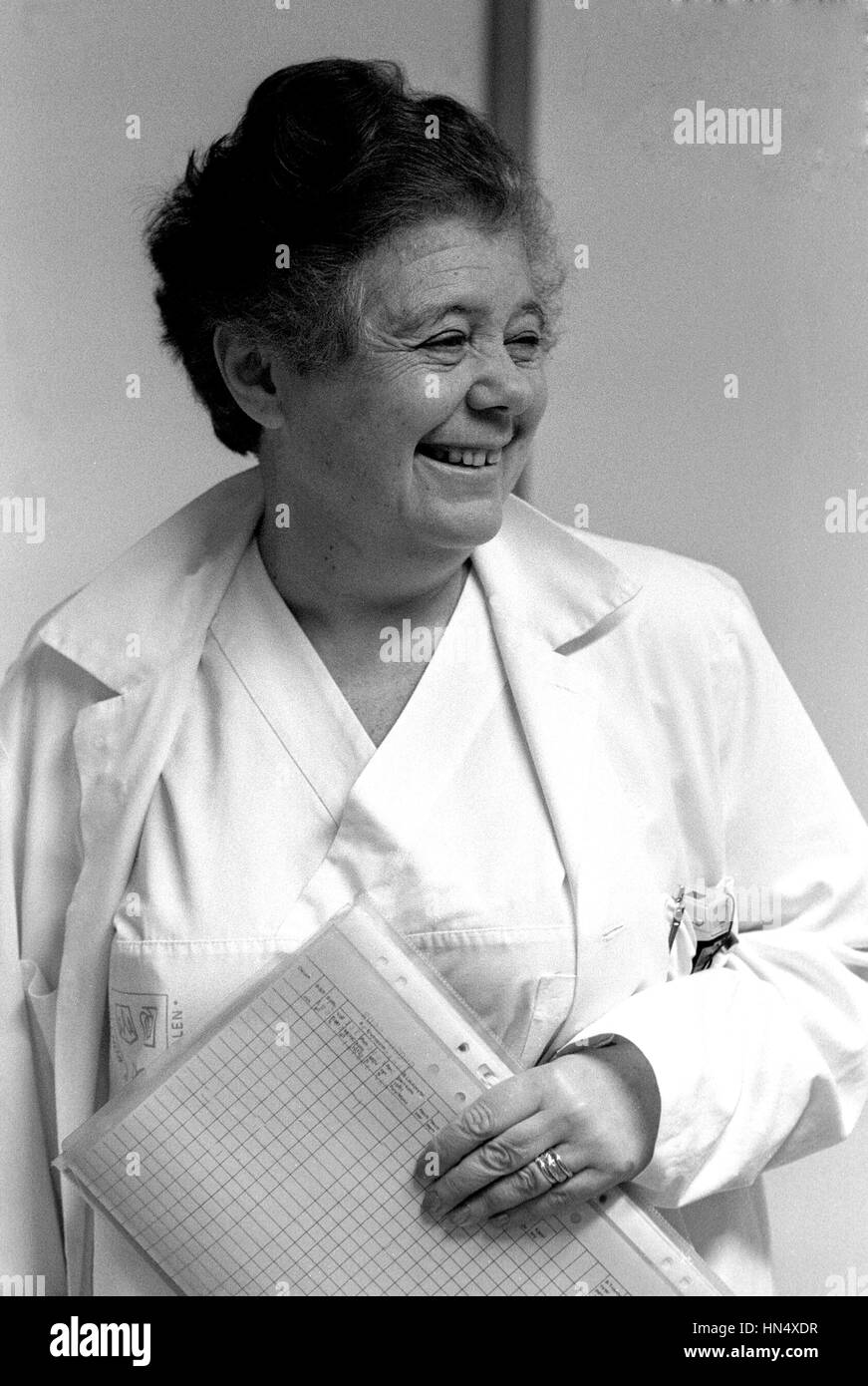 NINA EINHORN Swedish Polish oncologist and researcher at Karolinska Institutet Stockholm. 1991 Stock Photo
