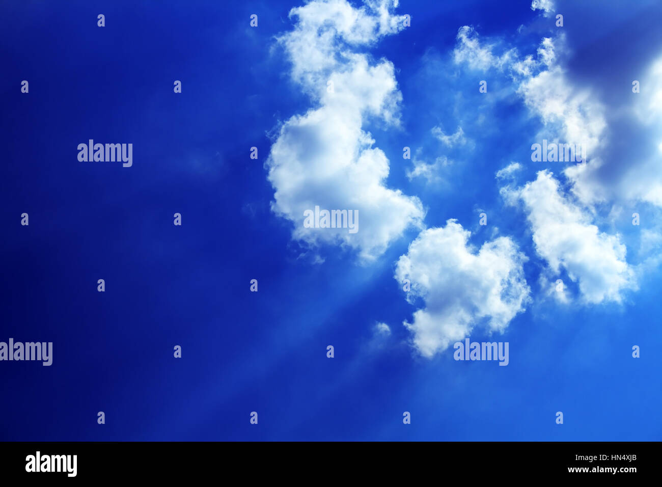 Nice background blue sky sunbeams hi-res stock photography and images ...