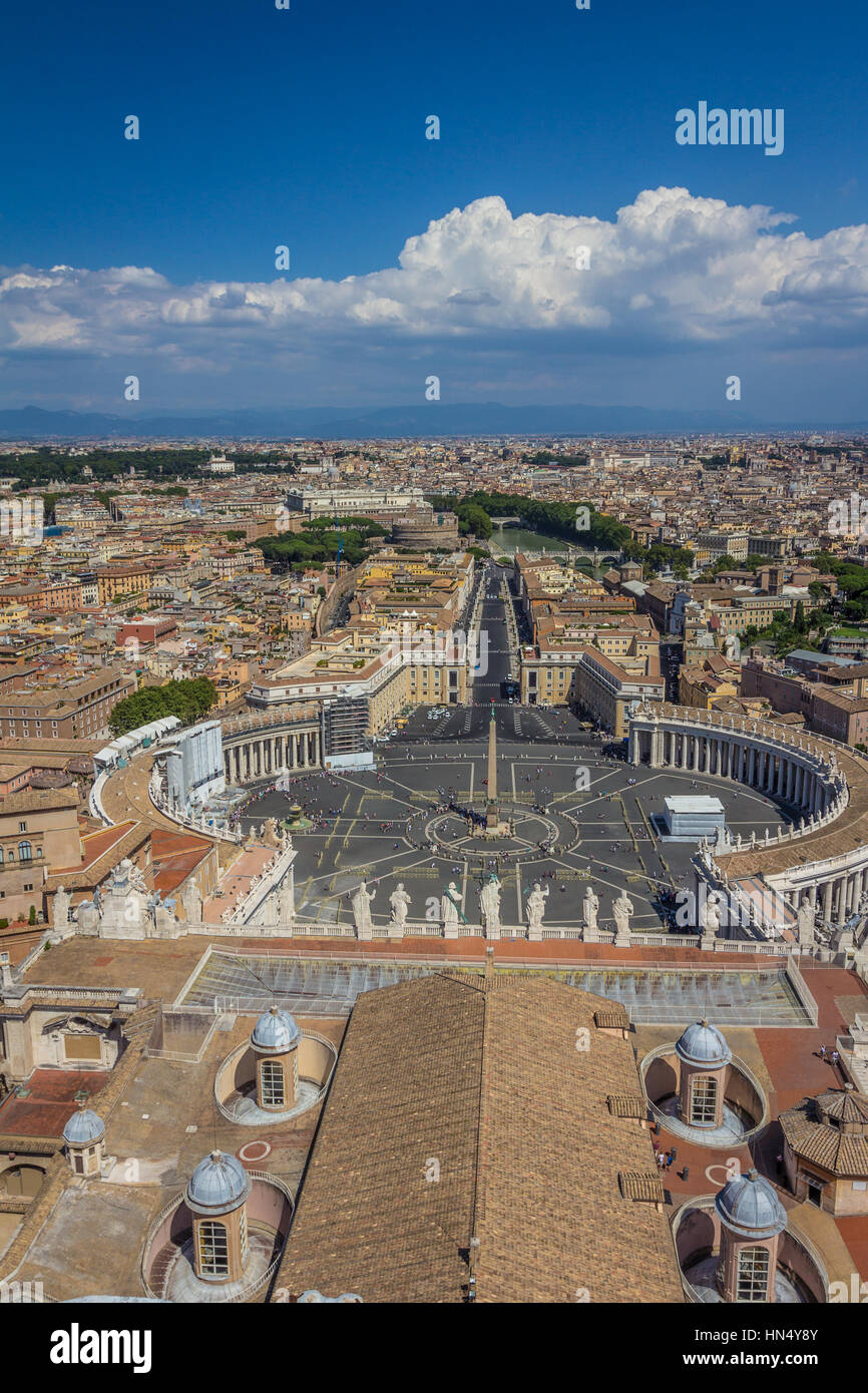 View of Saint Peters Square Stock Photo