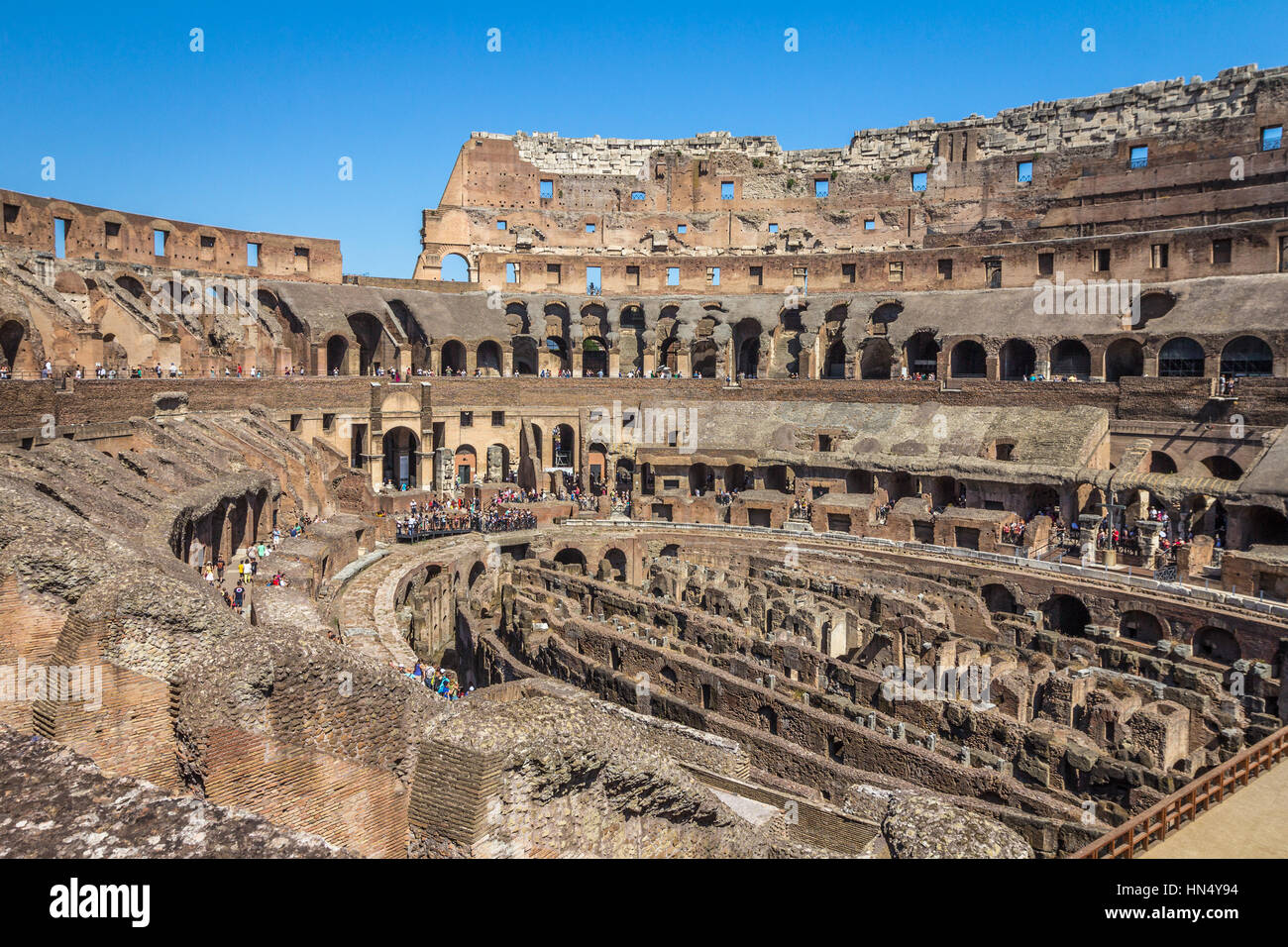 Inside the coloseum Stock Photo