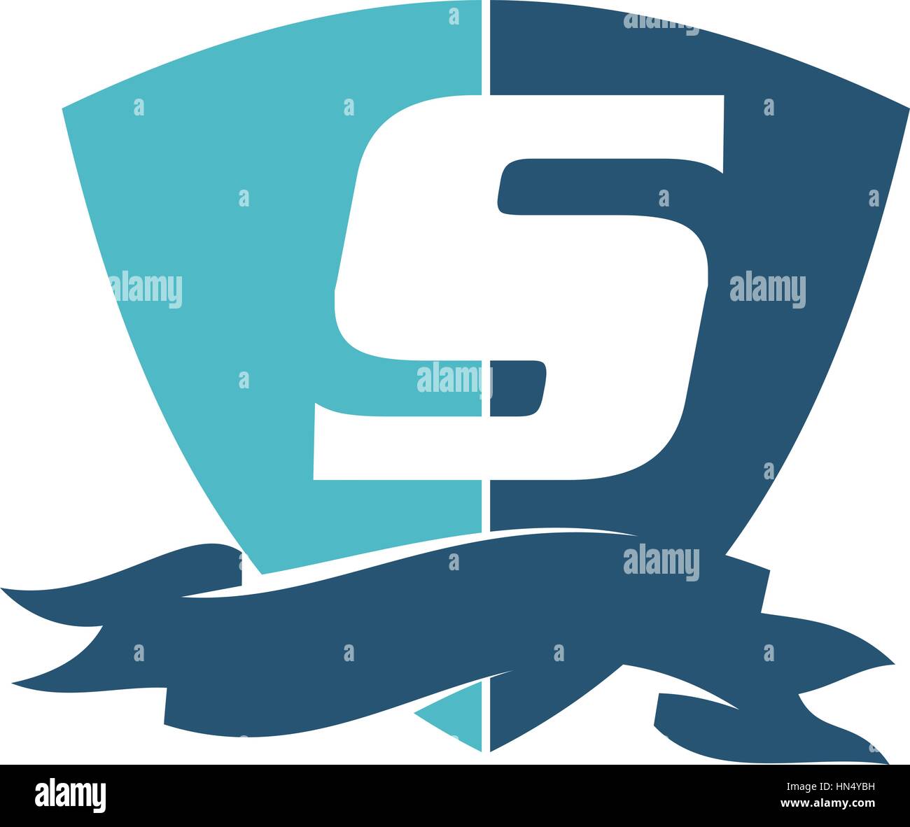 Shield Ribbon Letter S Stock Vector Image & Art - Alamy