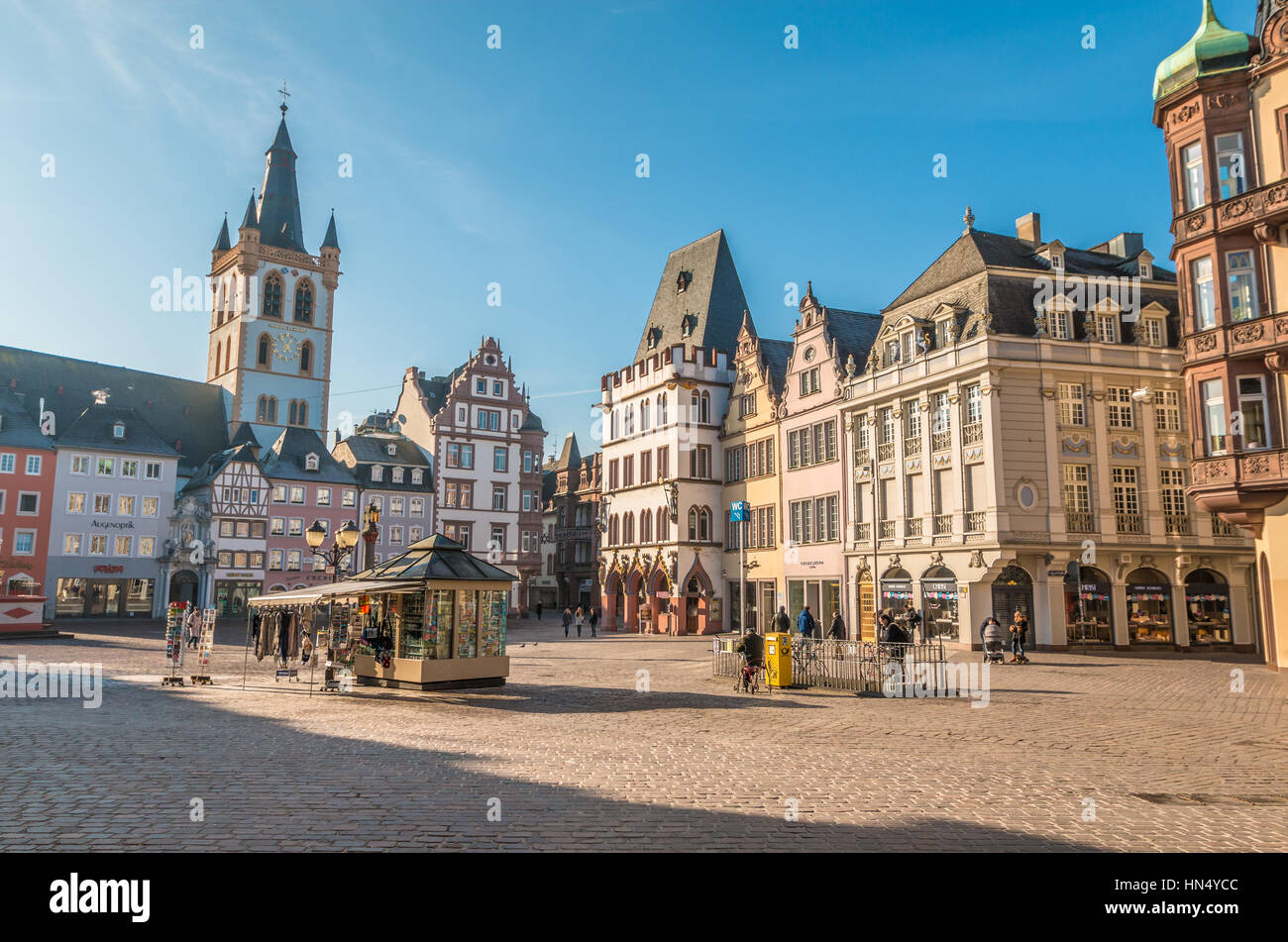 Old town Square of Trier Stock Photo