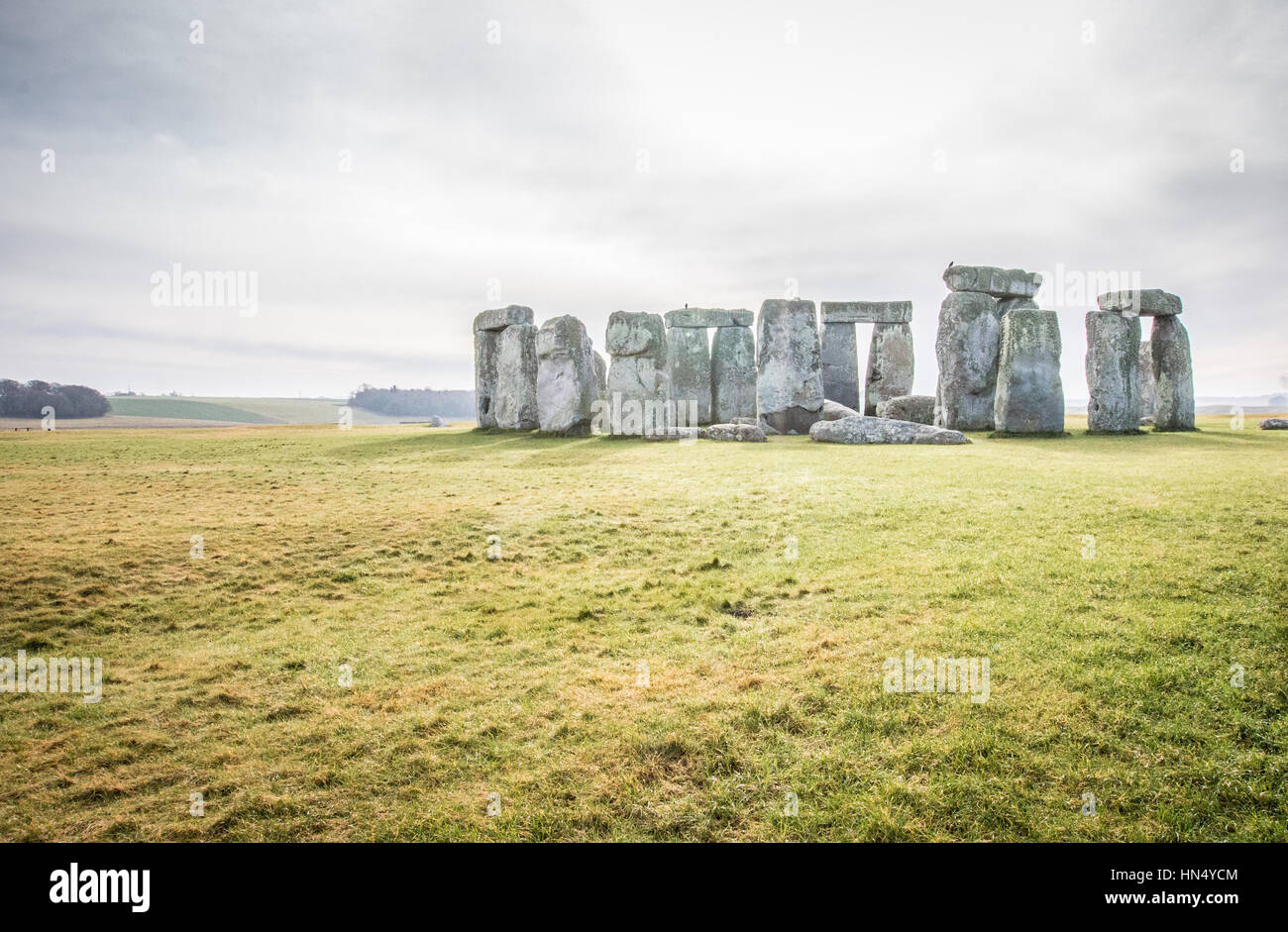 Nice view of the Stonehenge Stock Photo