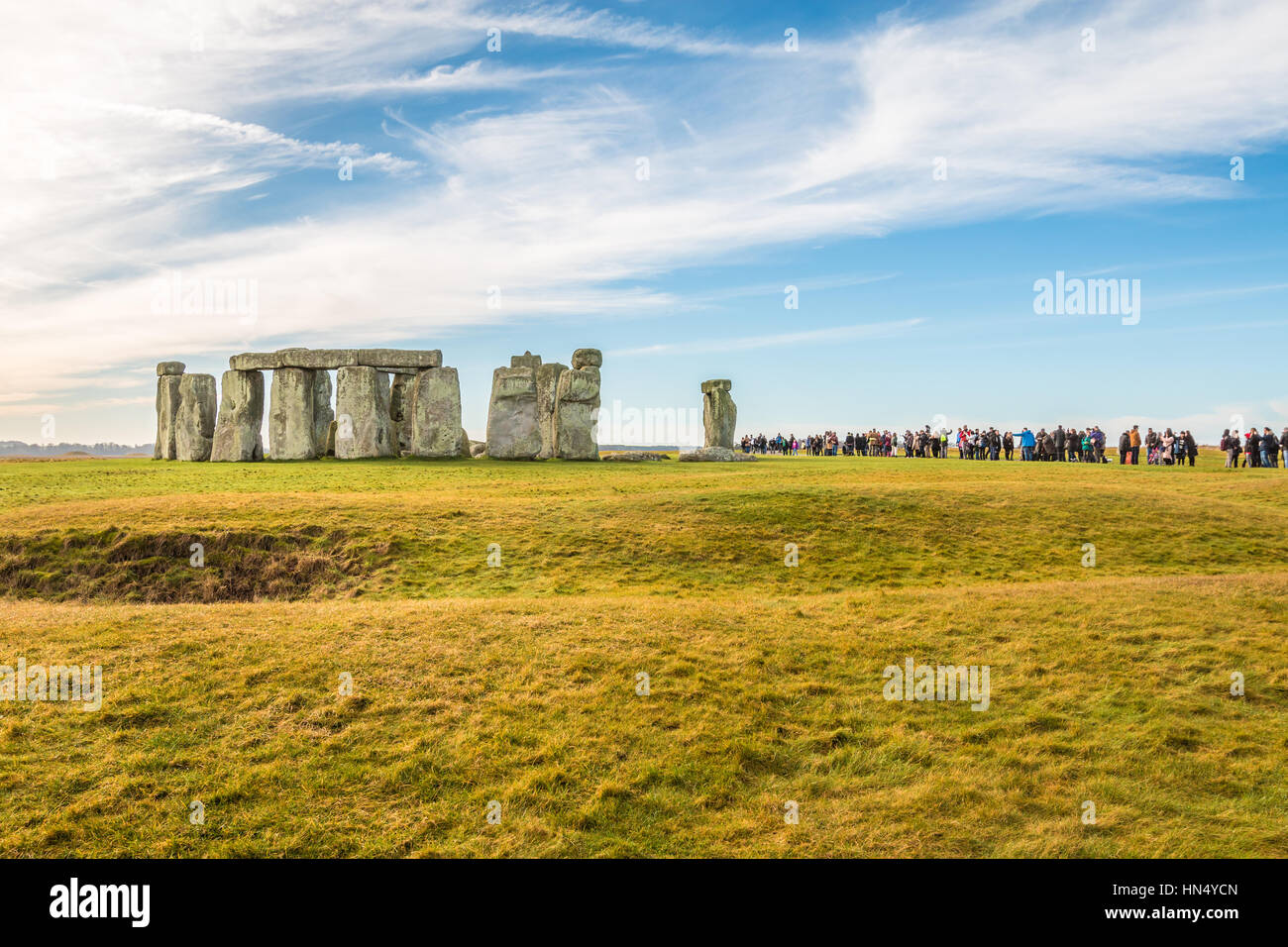The Stonehenge ruins in England Stock Photo