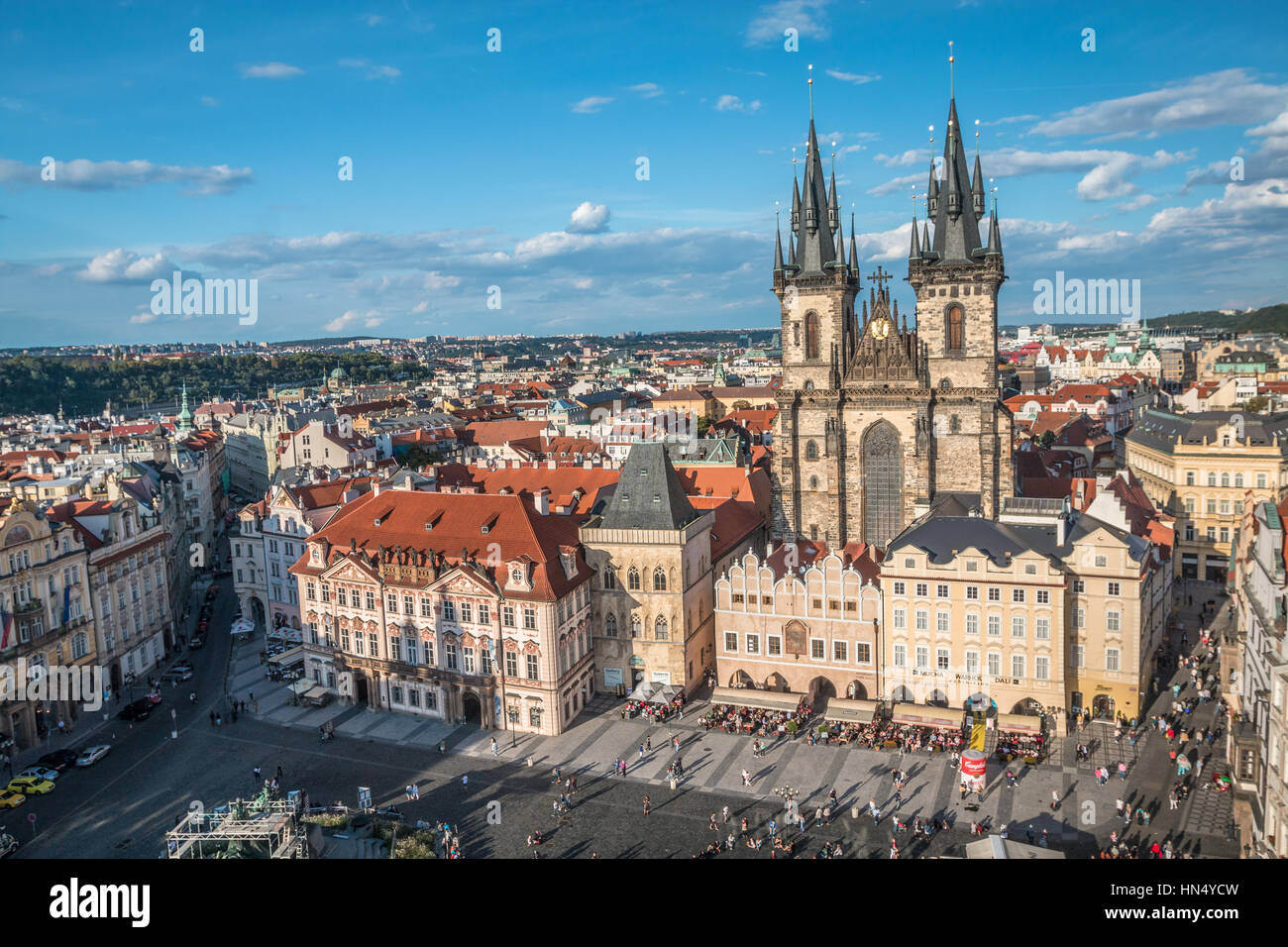 Old town square in Prague Stock Photo