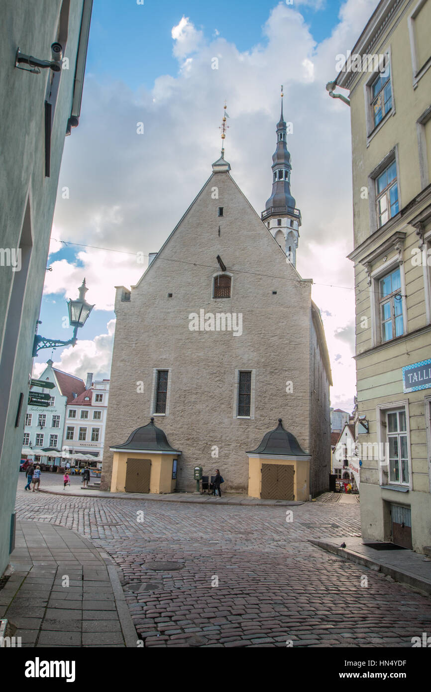 Town Hall of Tallinn Estonia Stock Photo