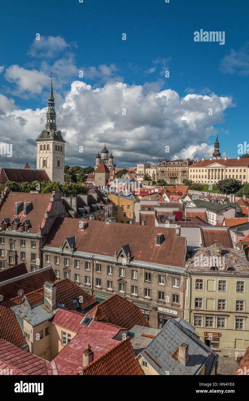 Old District of Tallinn Stock Photo