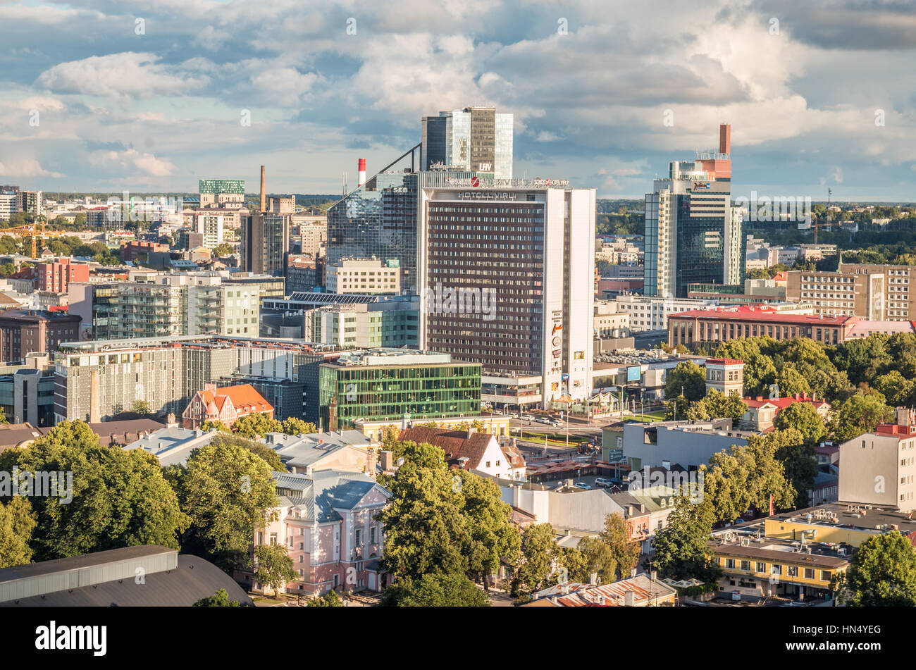 Modern district of Tallinn Stock Photo