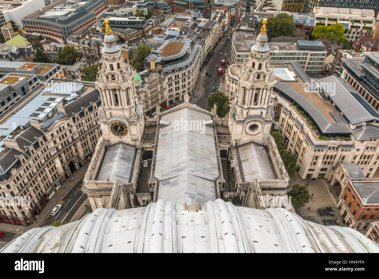 View from Saint Paul Church in London Stock Photo