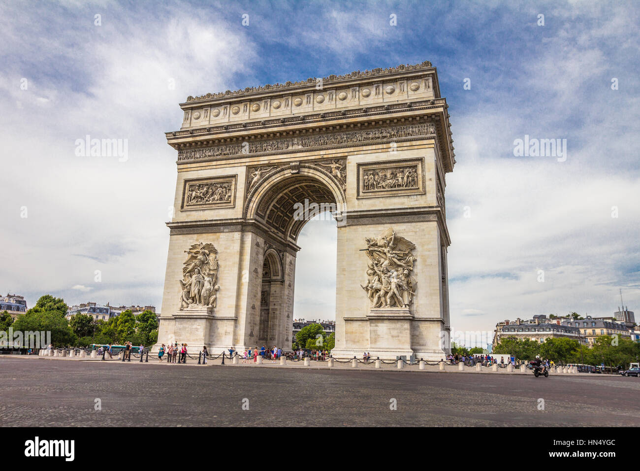 Arch de Triomphe Paris Stock Photo