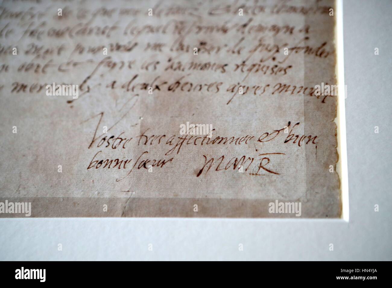 Mary scots signature hires stock photography and images Alamy