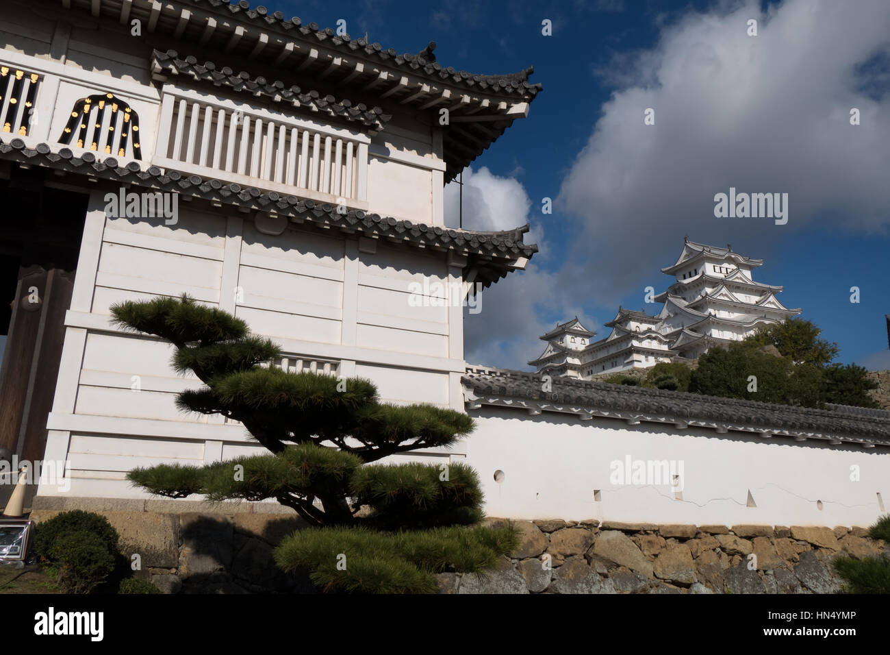Himeji castle, a Japanese complex located in Himeji, Japan, Asia. Asian ...