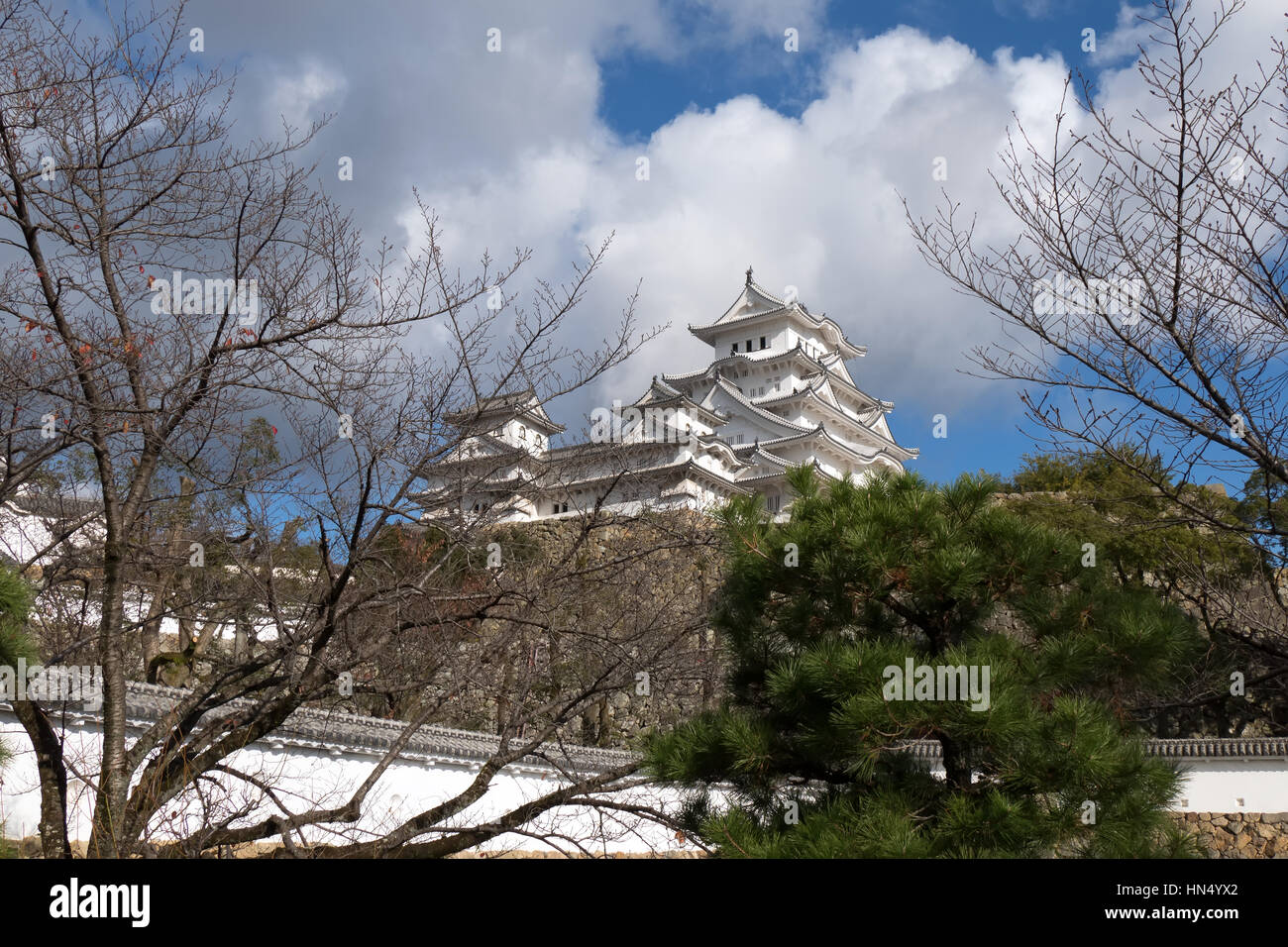 Himeji castle, a Japanese complex located in Himeji, Japan, Asia. Asian ...