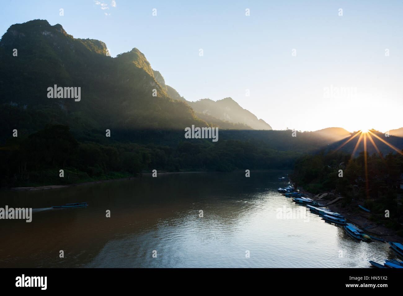 Sunset In Nong Khiaw Laos Stock Photo Alamy sunset-in-nong-khiaw-laos-stock-photo-alamy