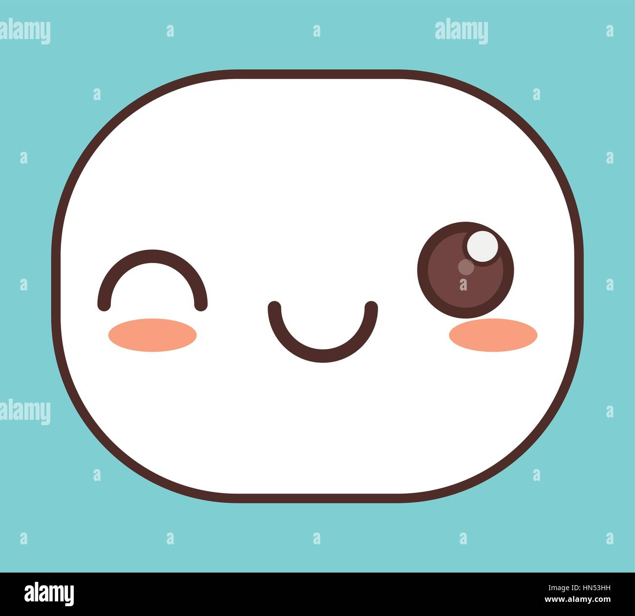 Wink Kawaii Icon Image Vector Illustration Design Stock Vector Image Art Alamy