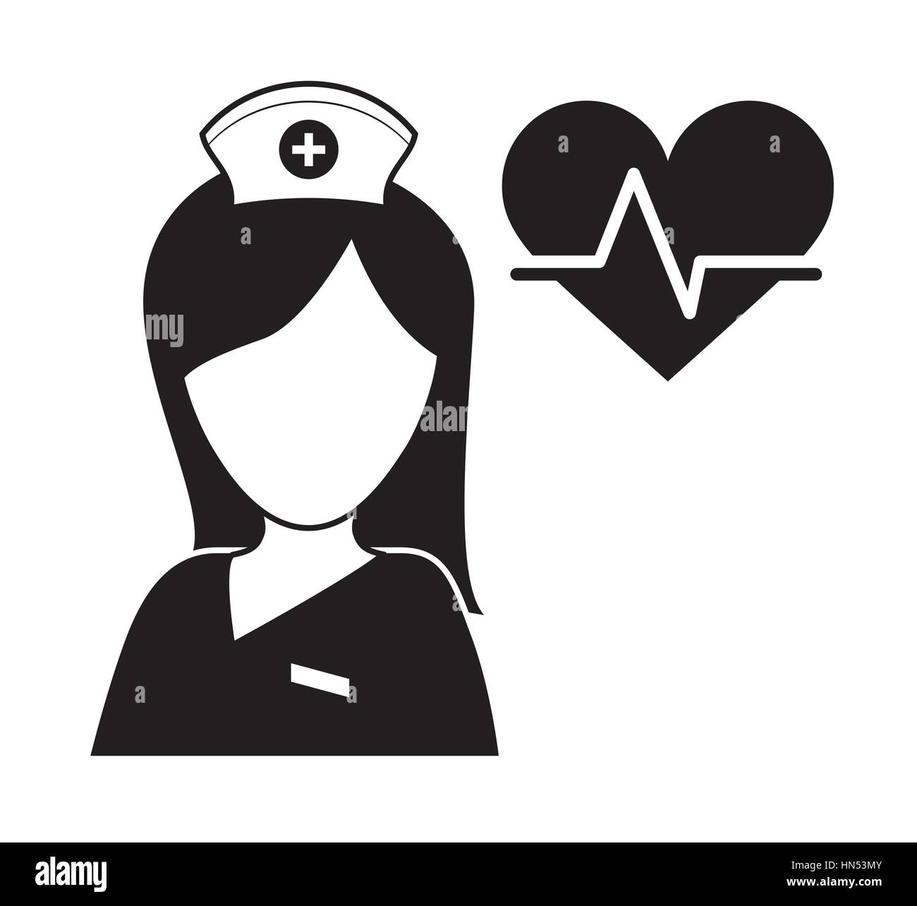 doctor with medical care icon image black and white vector illustration ...
