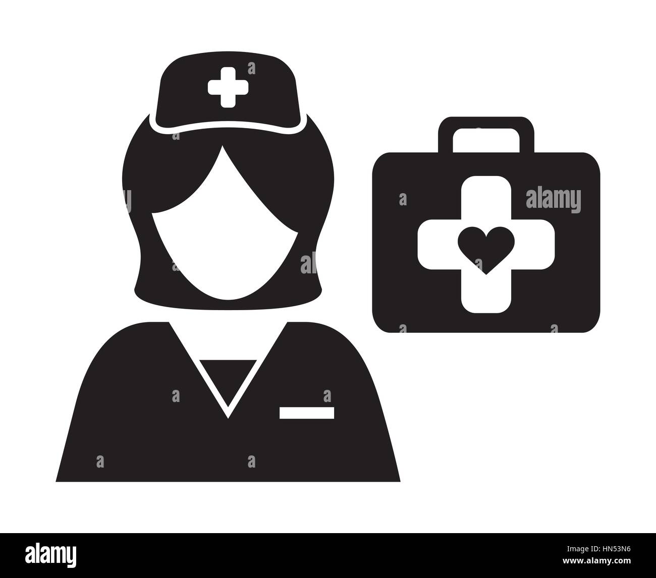 doctor with medical care icon image black and white vector illustration ...