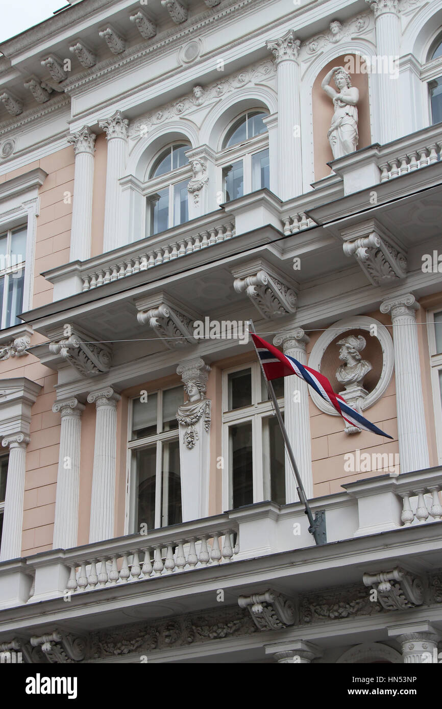 Norwegian Embassy in Vienna (Austria Stock Photo Alamy