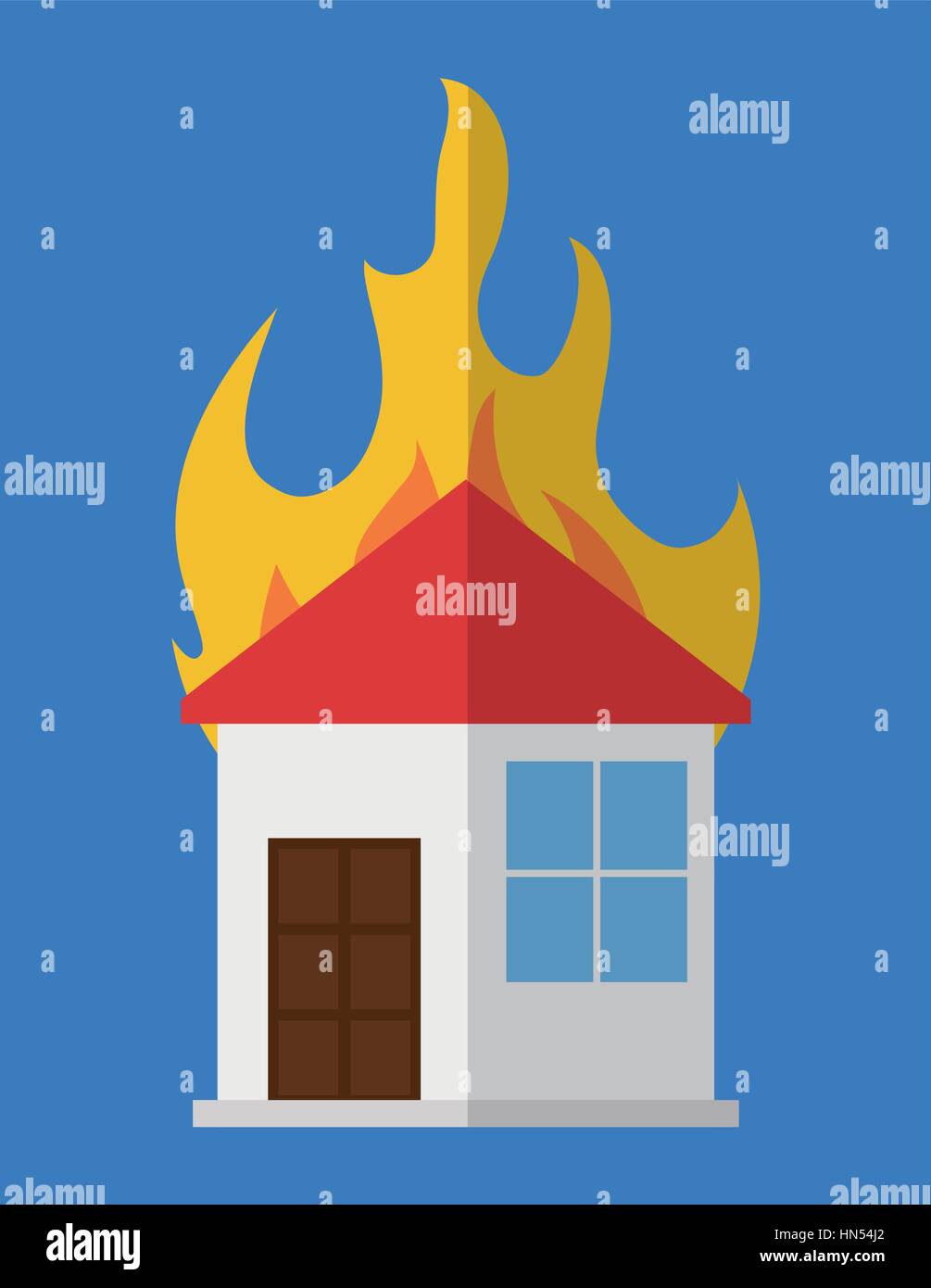 house on fire icon image vector illustration design Stock Vector Image ...