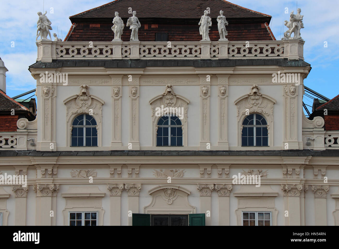 Facade of the lower Belvedere in Vienna (Austria Stock Photo - Alamy