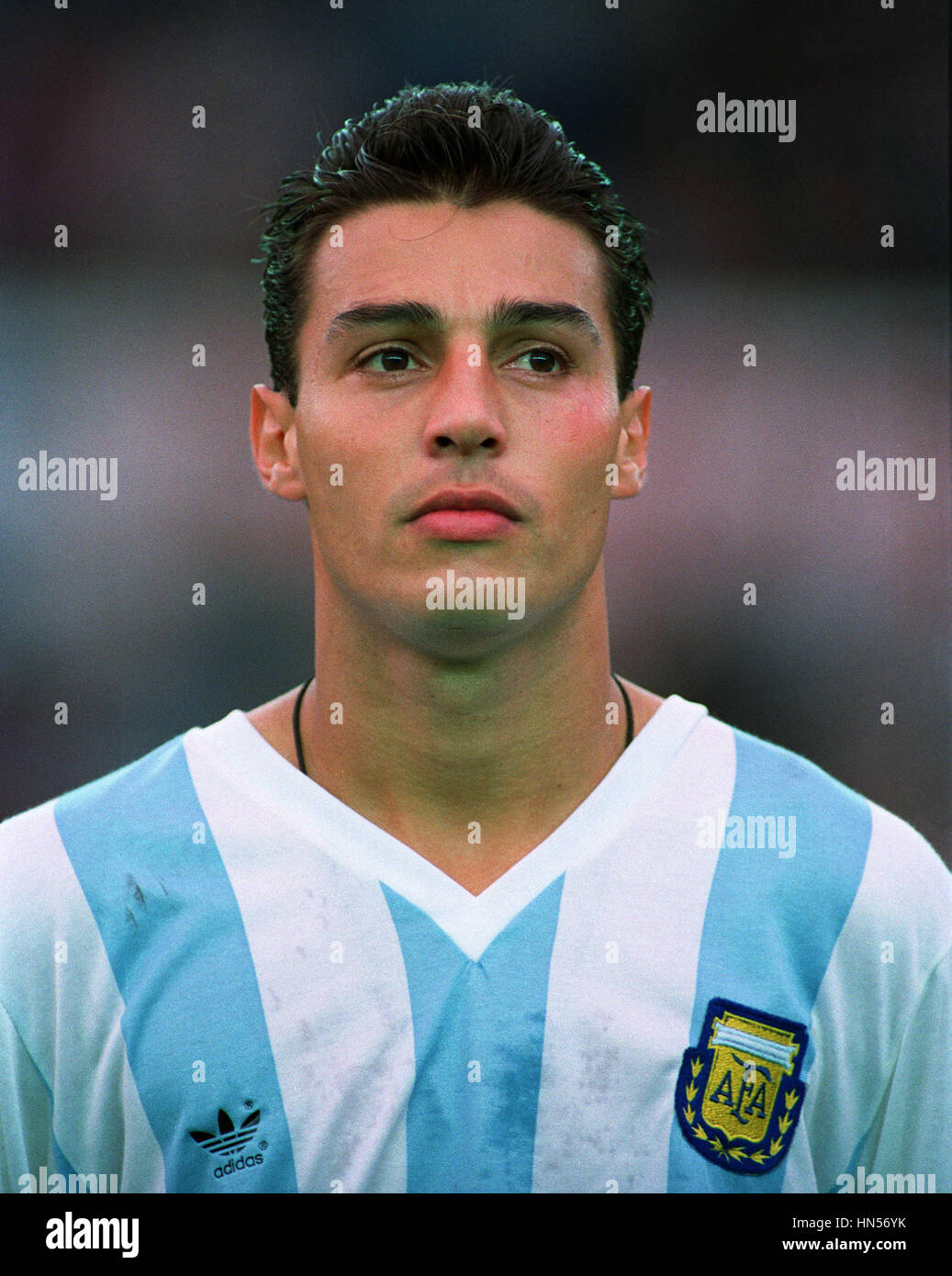 ALFREDO MORENO ARGENTINA & INDEPENDIENTE FC 27 June 1991 Stock Photo