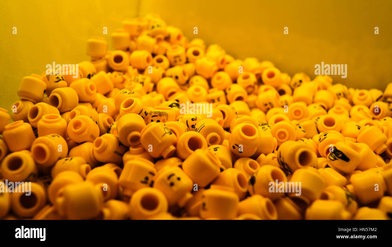Lego Heads Stock Photo - Alamy