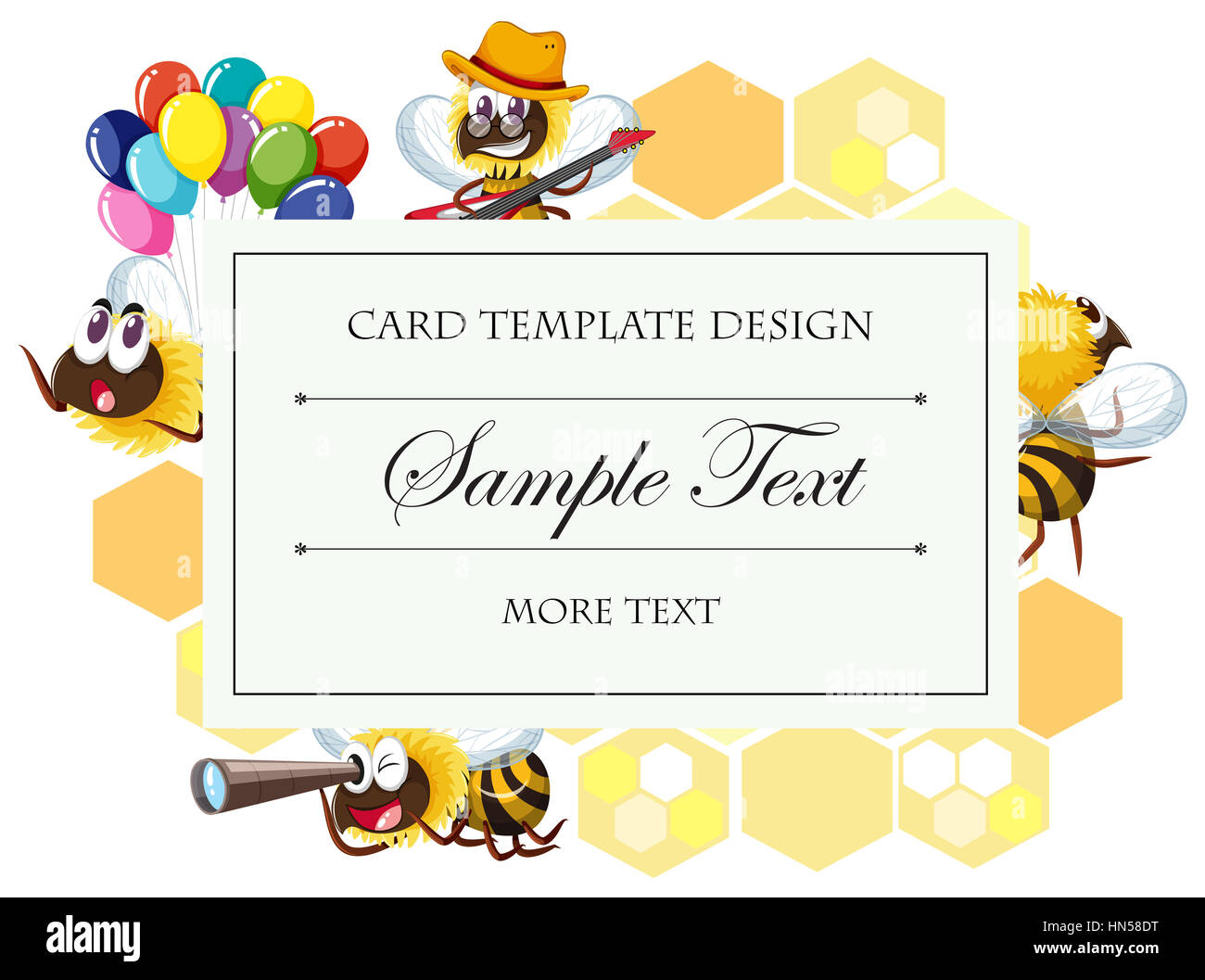 Bee template hi-res stock photography and images - Alamy