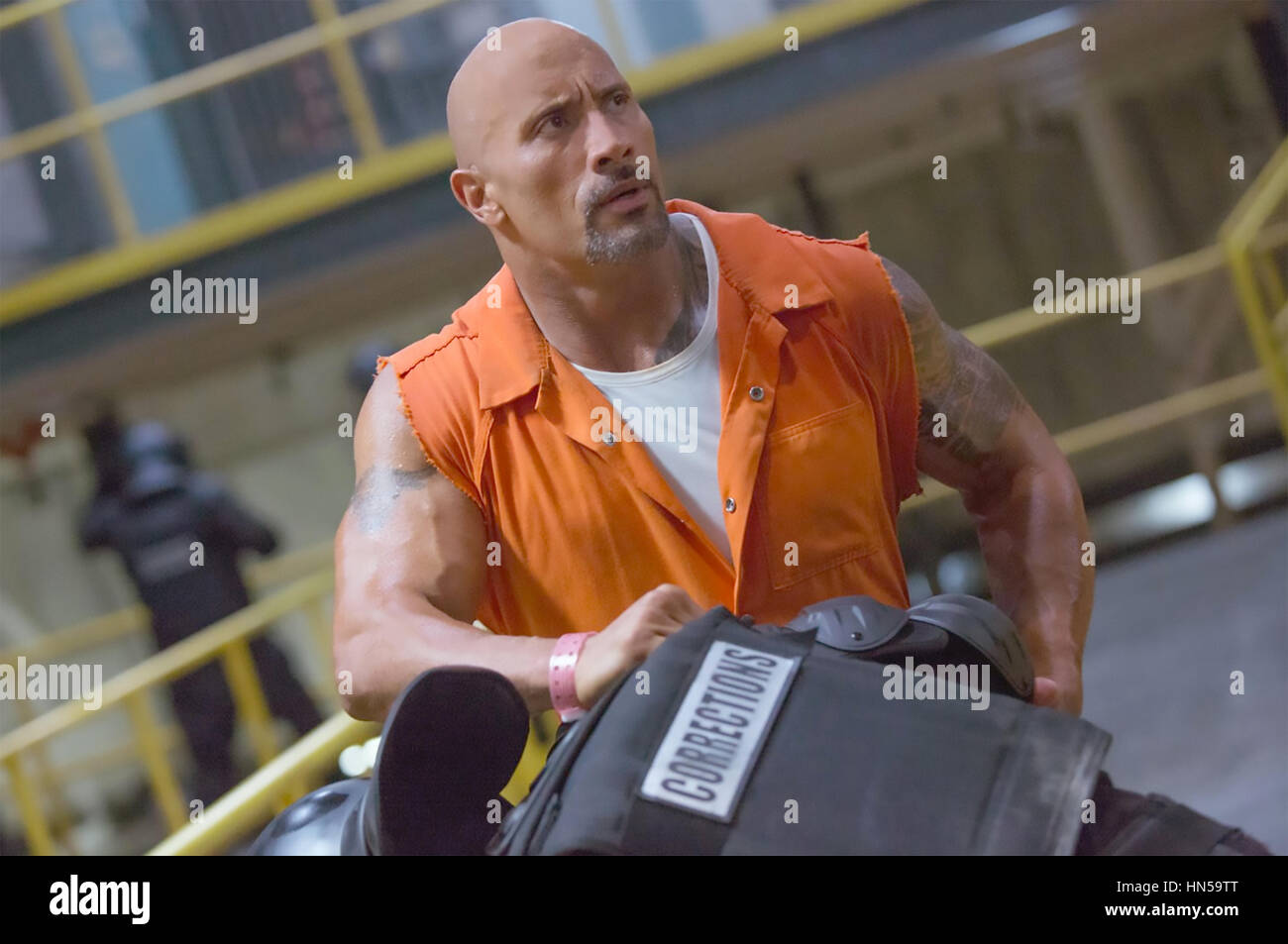 THE FATE OF THE FURIOUS 2017 Itaca Films production with  Dwayne Johnson Stock Photo