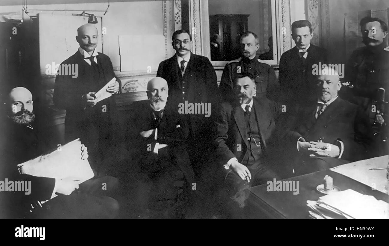RUSSIAN DUMA 1917  Members of the provisional Duma. Photo: SIB Stock Photo
