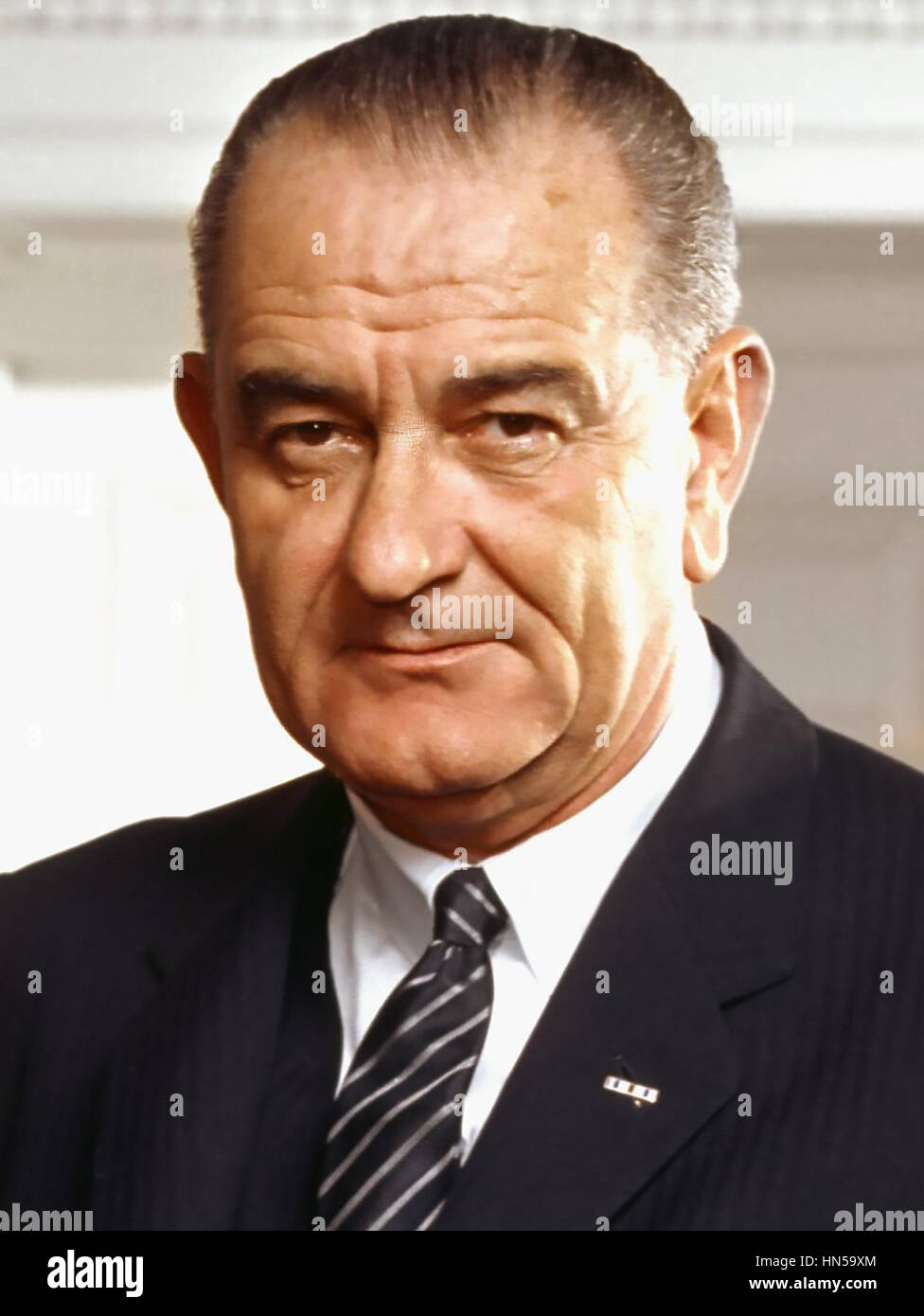 LYNDON B. JOHNSON (1908-1973)  as 36th President of the United States in 1964 Stock Photo