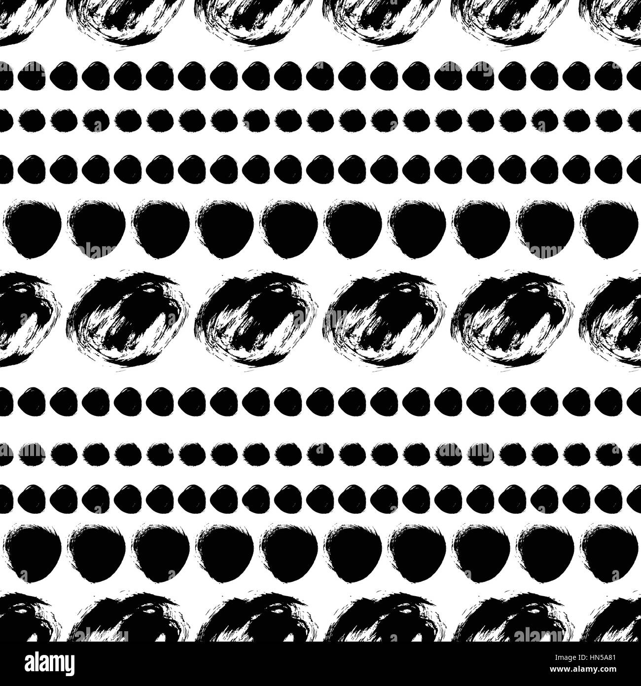 Seamless black and white pattern with circles Stock Vector Image & Art ...