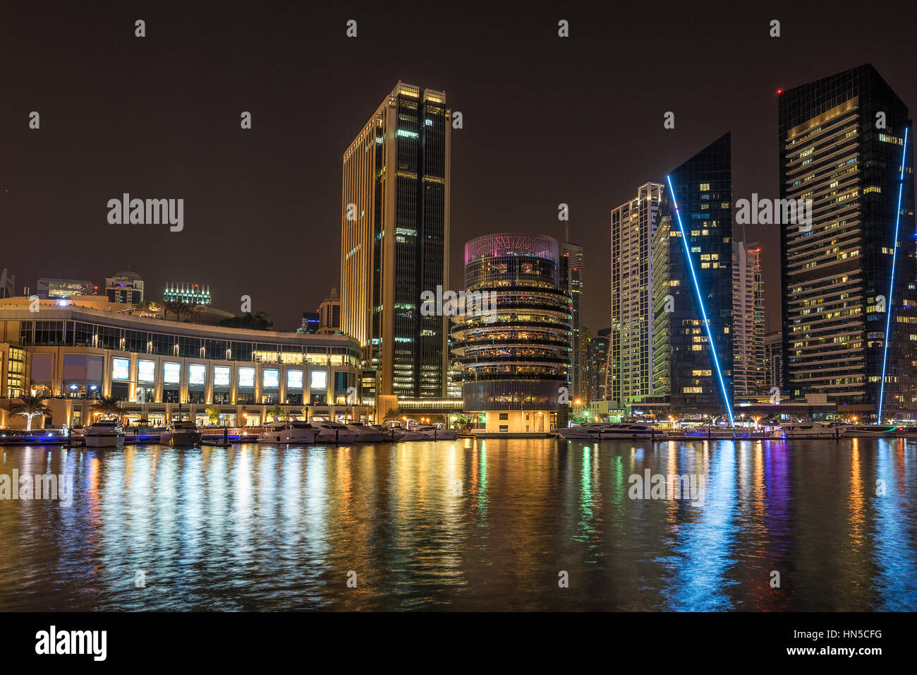 Dubai marina in the UAE Stock Photo