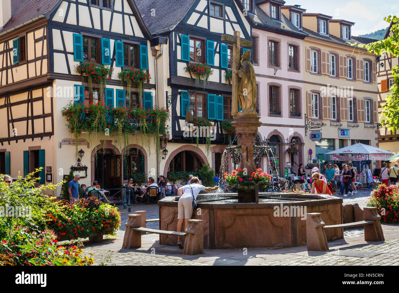 Kaysersberg, Alsace, France Stock Photo