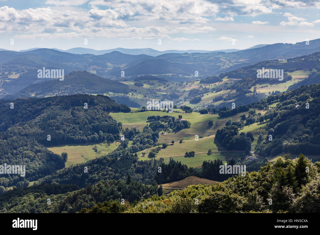 View In The Ballons Des Vosges Regional Nature Park Near Freland Stock Photo Alamy