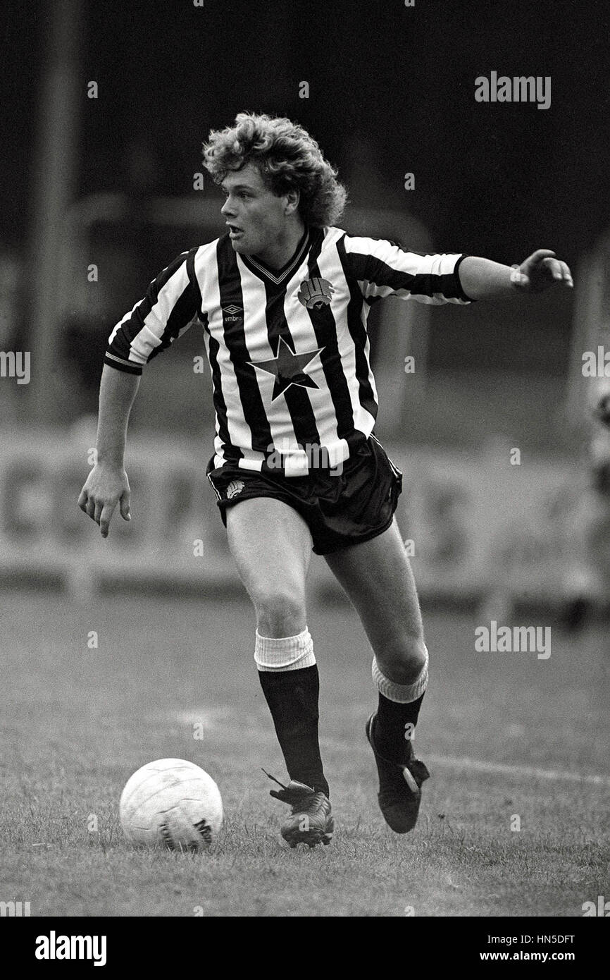 PAUL GASCOIGNE NEWCASTLE UNITED FC 16 August 1985 Stock Photo - Alamy