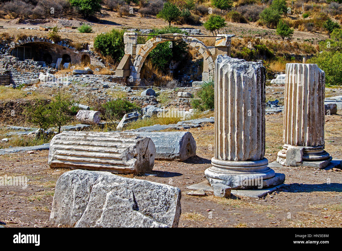 Prytaneion (Meeting Place) Ephesus Turkey Stock Photo