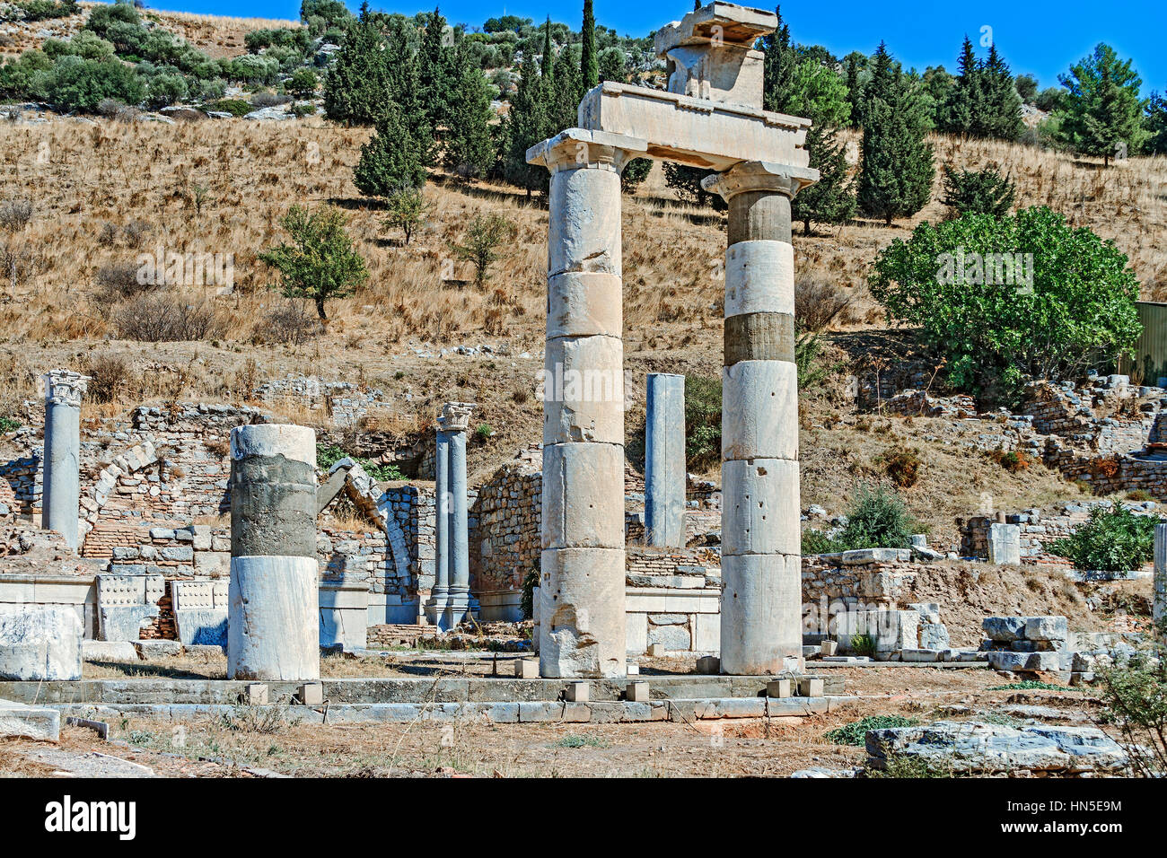 Prytaneion (Meeting Place) Ephesus Turkey Stock Photo