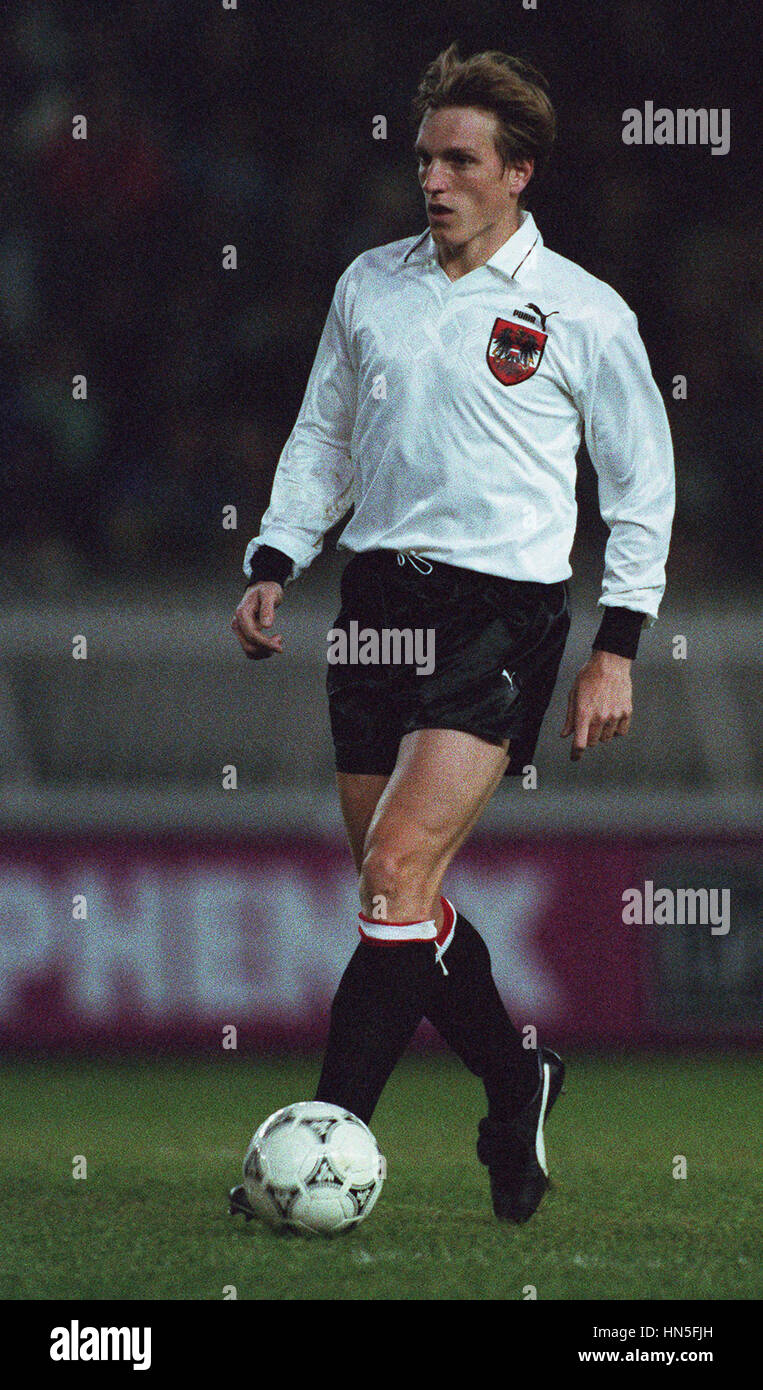 ANDREAS HERZOG AUSTRIA 22 October 1992 Stock Photo Alamy