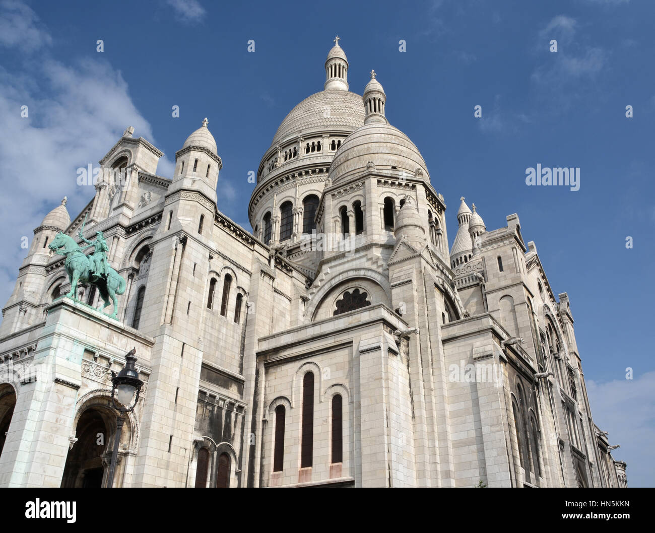 The Catholic church of Sacre Coeur at the top of Montmartre Paris France. Stock Photo