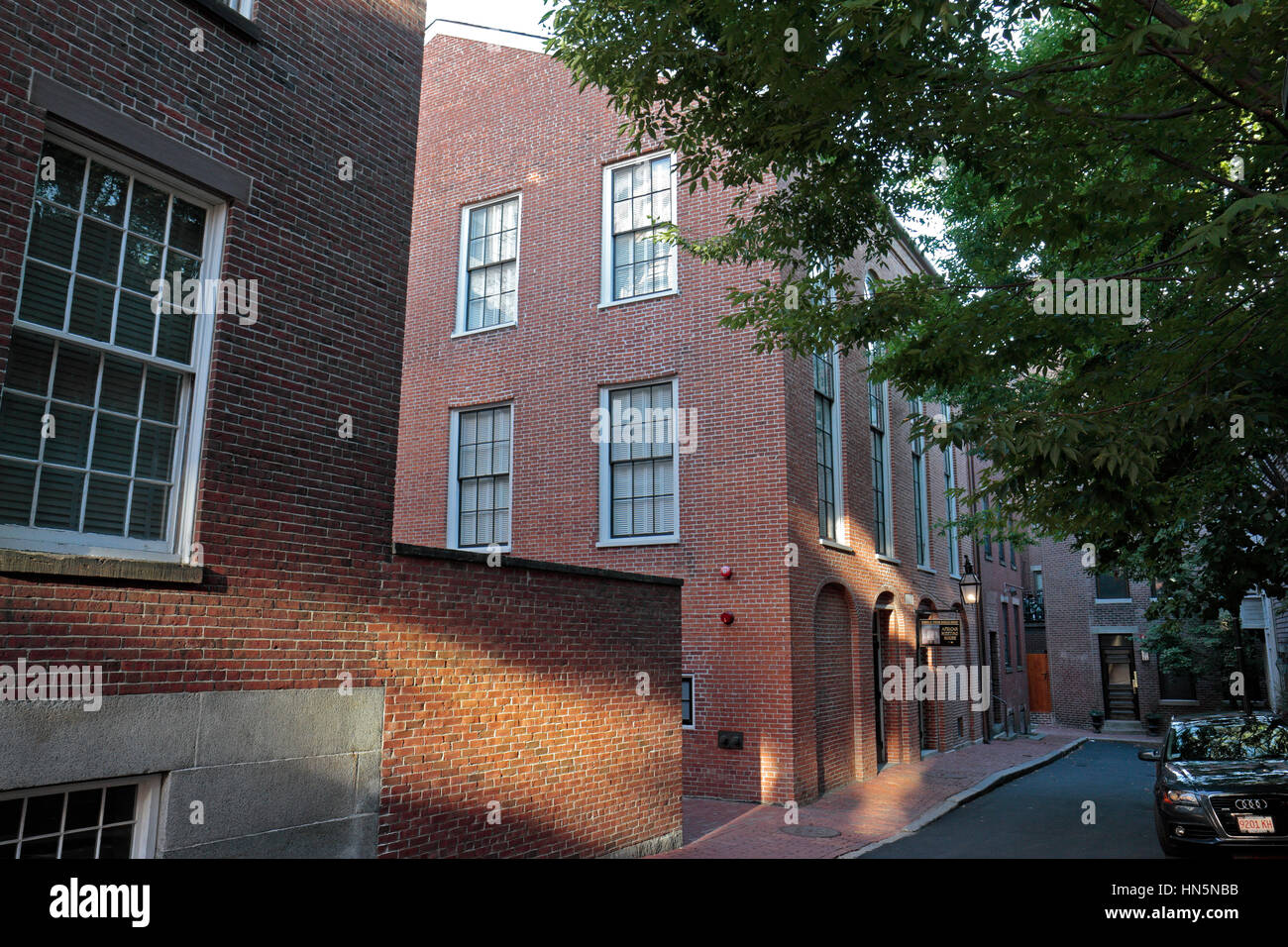The African Meeting House, Smith Street, Black Heritage Trail, Beacon Hill, Boston, Massachusetts, United States. Stock Photo
