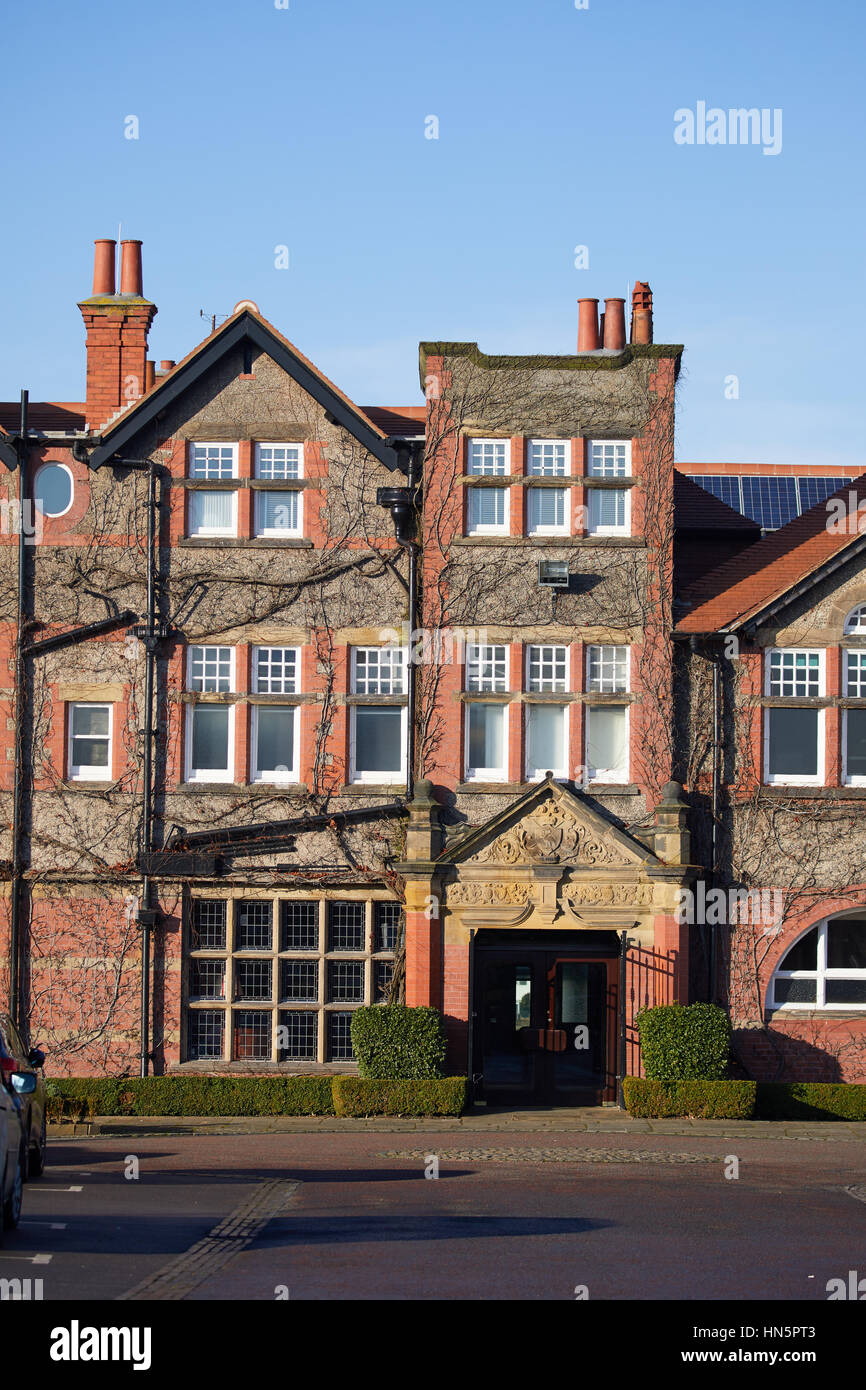 entrance to exterior of Royal Liverpool Golf Club in Hoylake, Wallasey